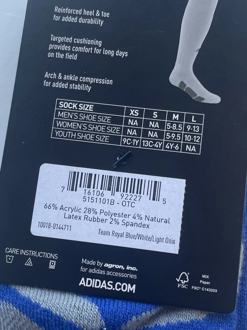 Baseball Softball Socks 2 Pair adidas Icon Over the Calf Length YOUTH Small